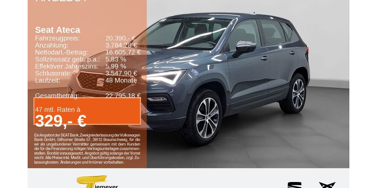 Seat Ateca 52.358 km 20.390 &euro; Bochum 44809