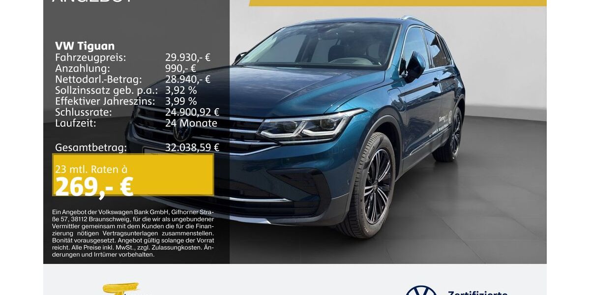 VW Tiguan 54.999 km 27.870 &euro; Oberhausen 46047