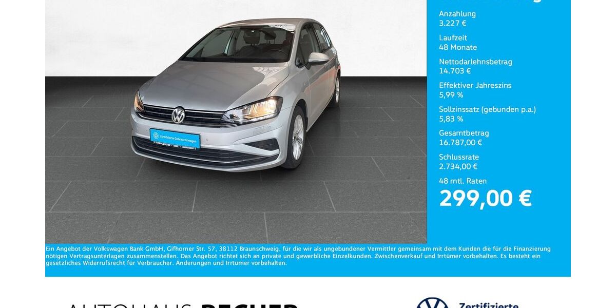 VW Golf Sportsvan 48.699 km 17.930 &euro; Wesel 46485