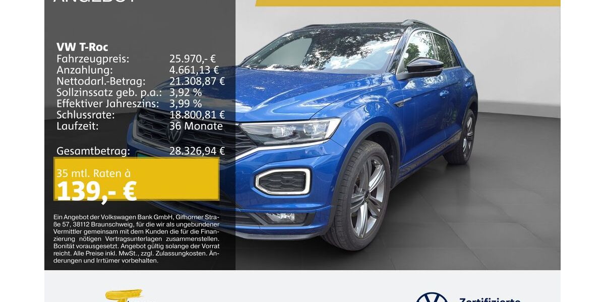 VW T-Roc 38.313 km 25.970 &euro; Castrop-Rauxel 44575