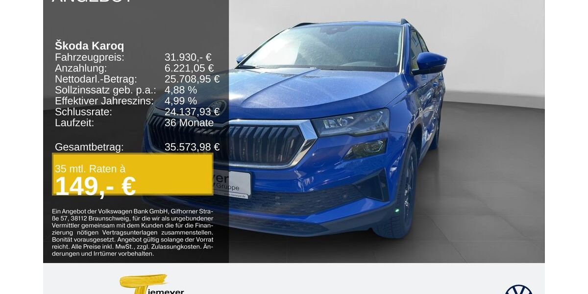 Skoda Karoq 7.610 km 31.550 &euro; Oberhausen 46047