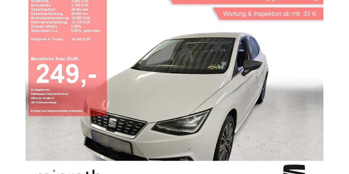 Seat Ibiza 45.562 km 15.940 &euro; Moers-Hülsdonk 47441