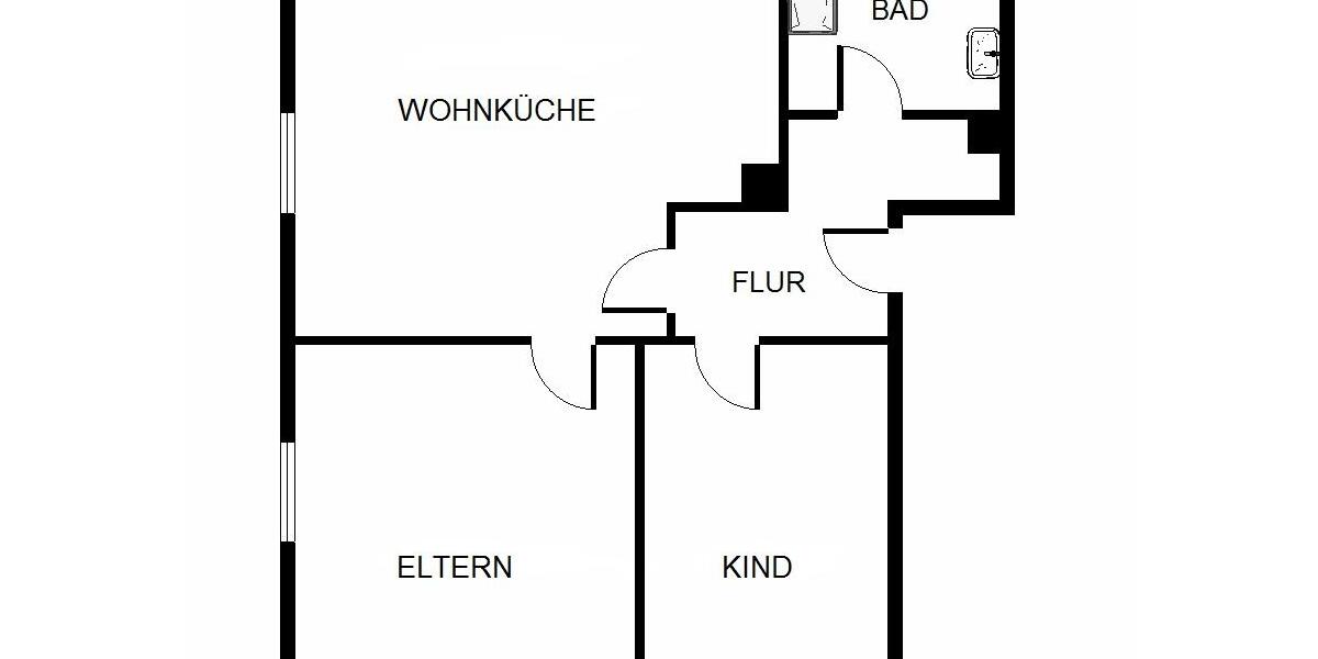 Etagenwohnung Gelsenkirchen Gelsenkirchen-Nord - 2 Zimmer, 51 m&sup2;, 389&euro; | Angebot:25305556