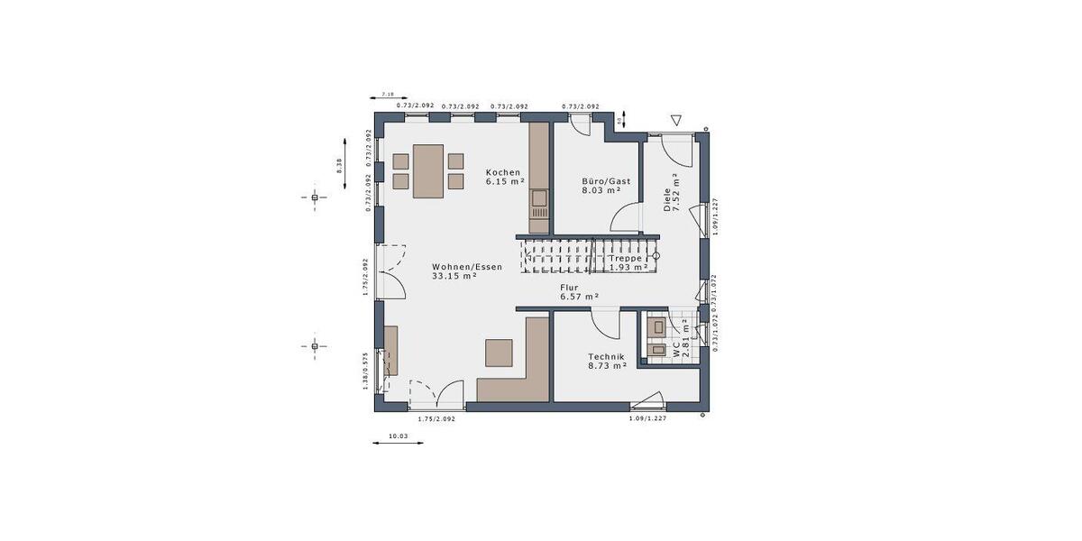 Einfamilienhaus Marl - 5 Zimmer, 140 m&sup2;, 1.800&euro; | Angebot:26665370