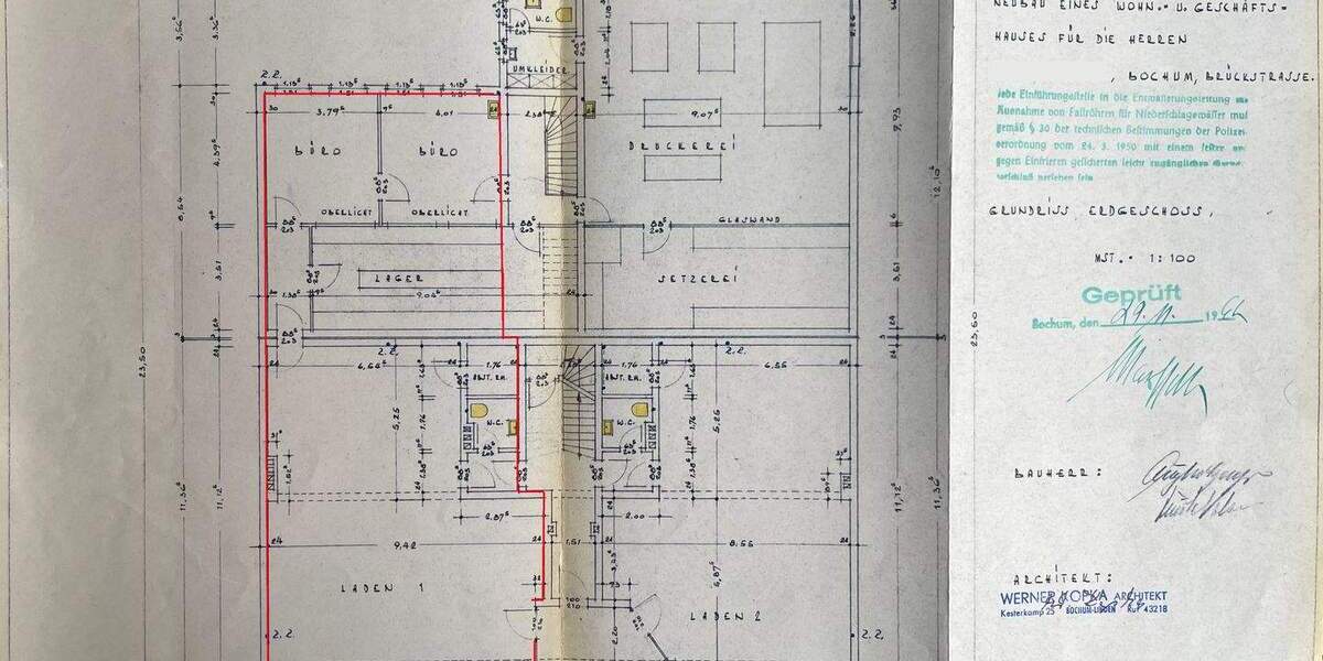 Gewerbeobjekt Bochum Innenstadt - 1.800&euro; | Angebot:25726807