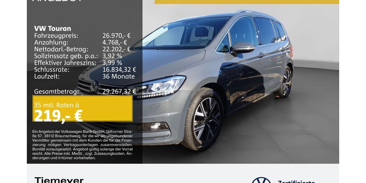 VW Touran 32.550 km 26.970 &euro; Bochum 44892