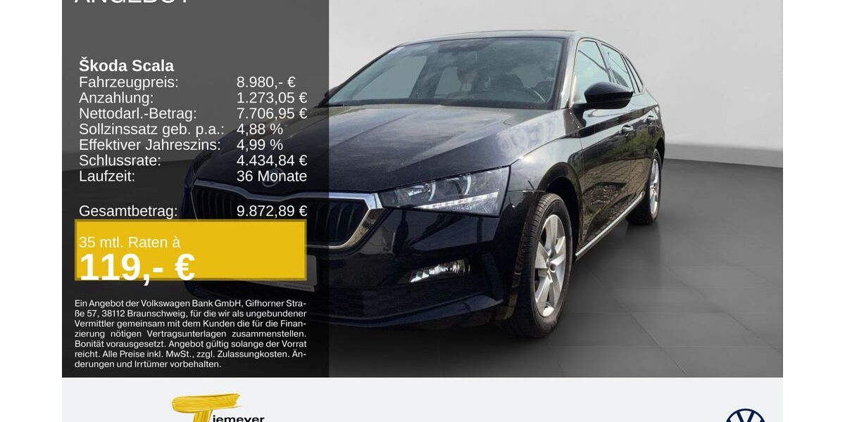 Skoda Scala 131.771 km 8.980 &euro; Oberhausen 46047