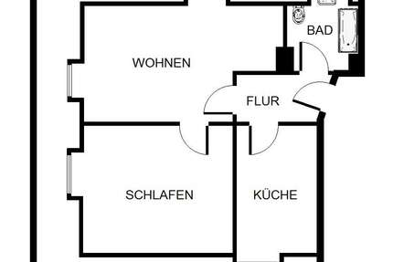 Wohnung Gelsenkirchen Scholven - 2.5 Zimmer, 39 m&sup2;, 249&euro; | Angebot:26149931