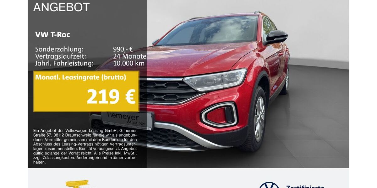 VW T-Roc 25.205 km 27.950 &euro; Marl 45770