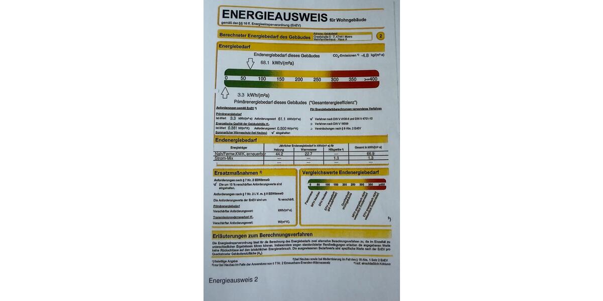 Etagenwohnung Moers - 2 Zimmer, 58 m&sup2;, 210.000&euro; | Angebot:26408519