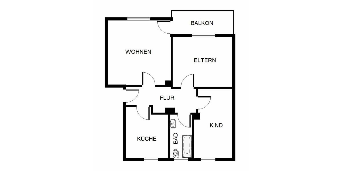 Etagenwohnung Gelsenkirchen Gelsenkirchen-Nord - 3.5 Zimmer, 67 m&sup2;, 479&euro; | Angebot:26008898