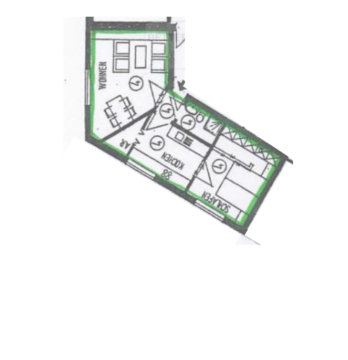 Etagenwohnung Essen Frillendorf - 2 Zimmer, 49 m&sup2;, 685&euro; | Angebot:25718754