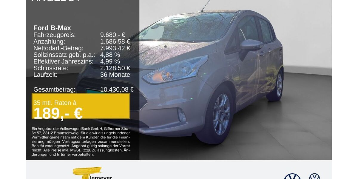 Ford B-Max 65.307 km 9.280 &euro; Castrop-Rauxel 44575