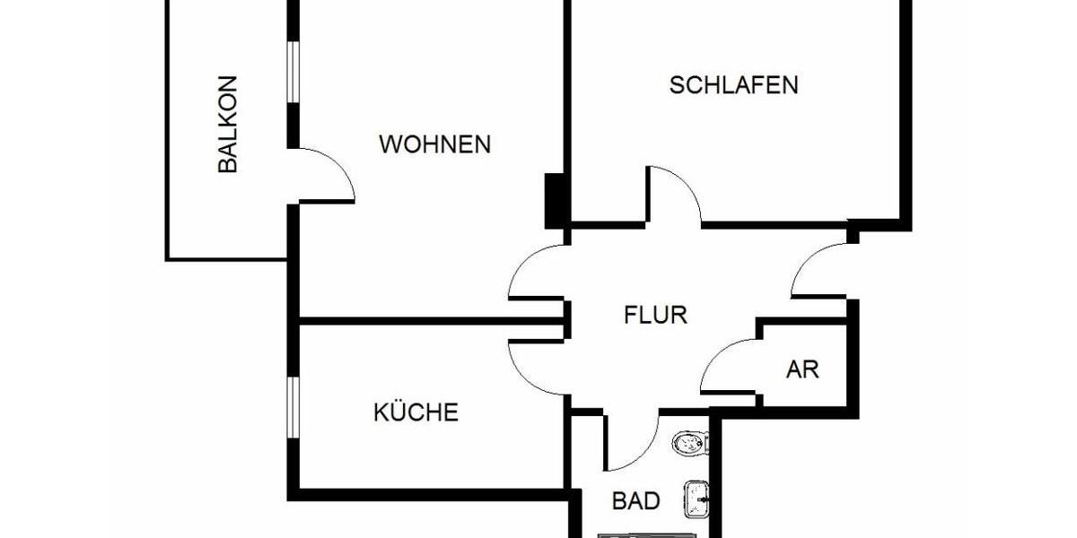 Erdgeschoßwohnung Gelsenkirchen Gelsenkirchen-Nord - 2 Zimmer, 58 m&sup2;, 389&euro; | Angebot:23643776
