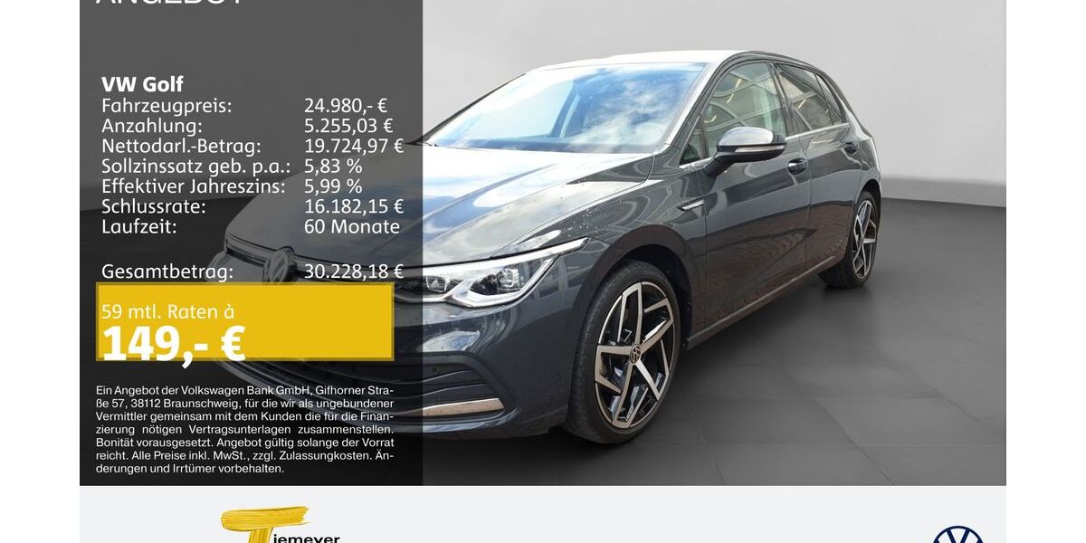 VW Golf 41.841 km 24.980 &euro; Bochum 44892