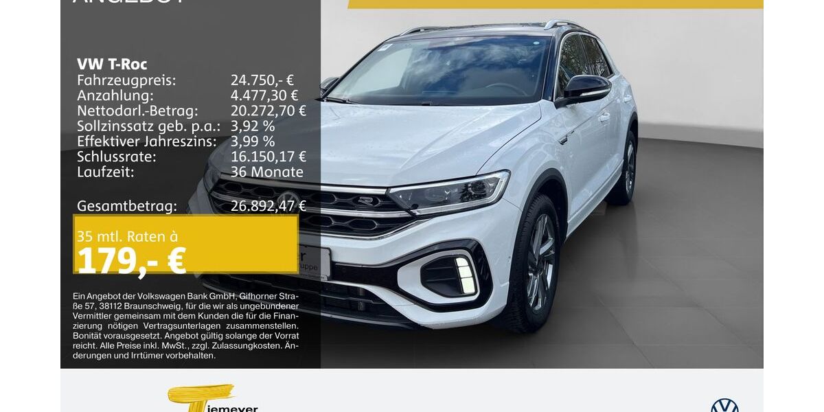 VW T-Roc 64.631 km 24.750 &euro; Recklinghausen 45663