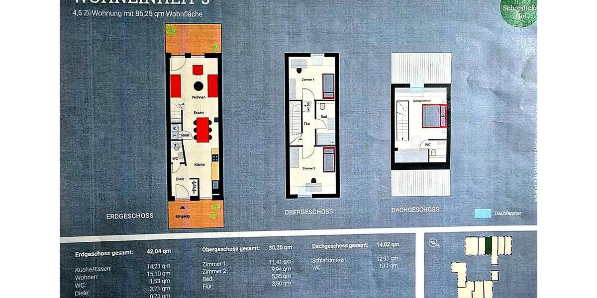Maisonettenwohnung Rheinberg - 4.5 Zimmer, 86 m&sup2;, 1.134&euro; | Angebot:26449053