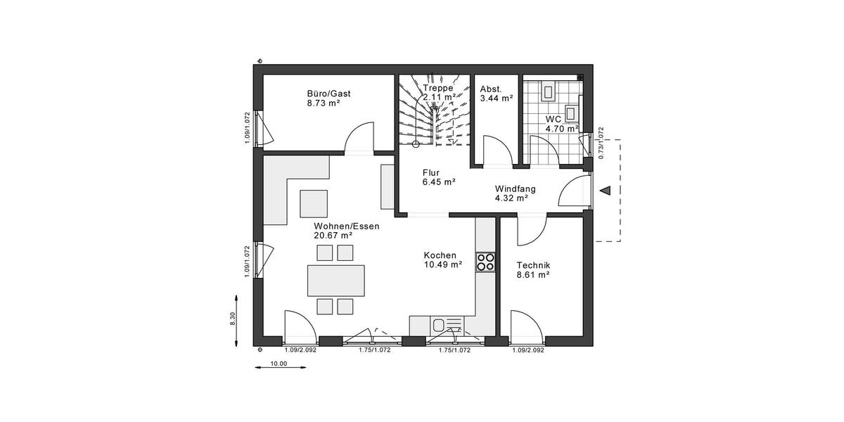 Einfamilienhaus Gelsenkirchen Erle - 4 Zimmer, 140 m&sup2;, 1.798&euro; | Angebot:26664416