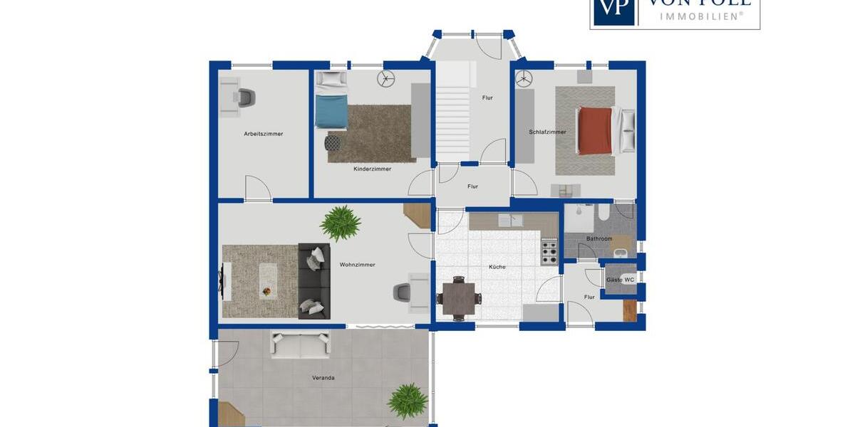 Erdgeschoßwohnung Raesfeld - 4 Zimmer, 110 m&sup2;, 1.000&euro; | Angebot:26639213