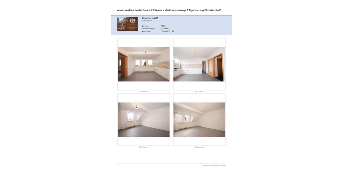 Mehrfamilienhaus, Wohnhaus Essen Stadtbezirk IV - 599.000&euro; | Angebot:26221165