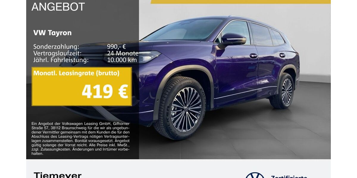 VW Tayron 15.110 km 36.440 &euro; Bochum 44892