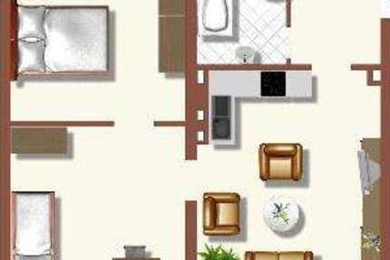 Wohnung Duisburg Huckingen - 2 Zimmer, 55 m&sup2;, 509&euro; | Angebot:26184422