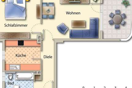 Wohnung Gladbeck Zweckel - 2.5 Zimmer, 53 m&sup2;, 410&euro; | Angebot:25936479