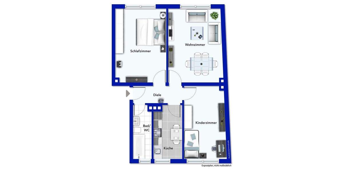 Etagenwohnung Essen Altendorf - 3 Zimmer, 71 m&sup2;, 120.000&euro; | Angebot:25686989