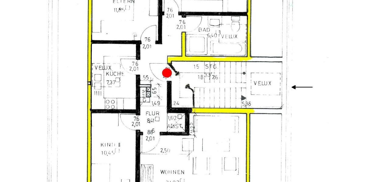 Dachgeschoßwohnung Dorsten Altstadt - 4.5 Zimmer, 75 m&sup2;, 610&euro; | Angebot:25803947