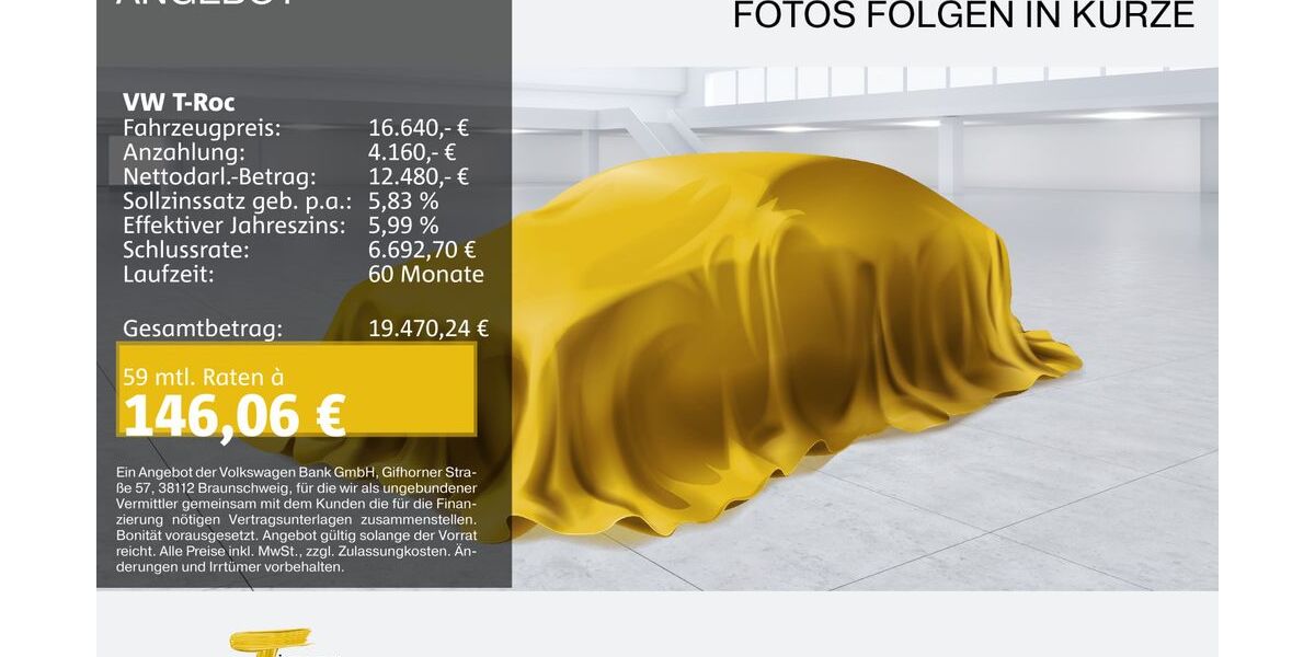 VW T-Roc 121.012 km 16.640 &euro; Oberhausen 46047