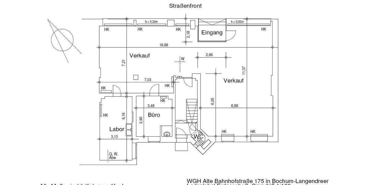 Gewerbeobjekt Bochum Bochum-Ost - 1.275&euro; | Angebot:12474848