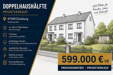 Haus Duisburg Angerhausen - 7 Zimmer, 160 m&sup2;, 599.000&euro; | Angebot:27278051