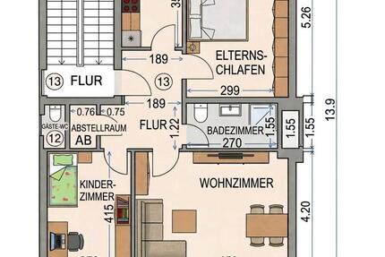 Wohnung Essen Stadtbezirk VI - 3 Zimmer, 68 m&sup2;, 780&euro; | Angebot:26036968