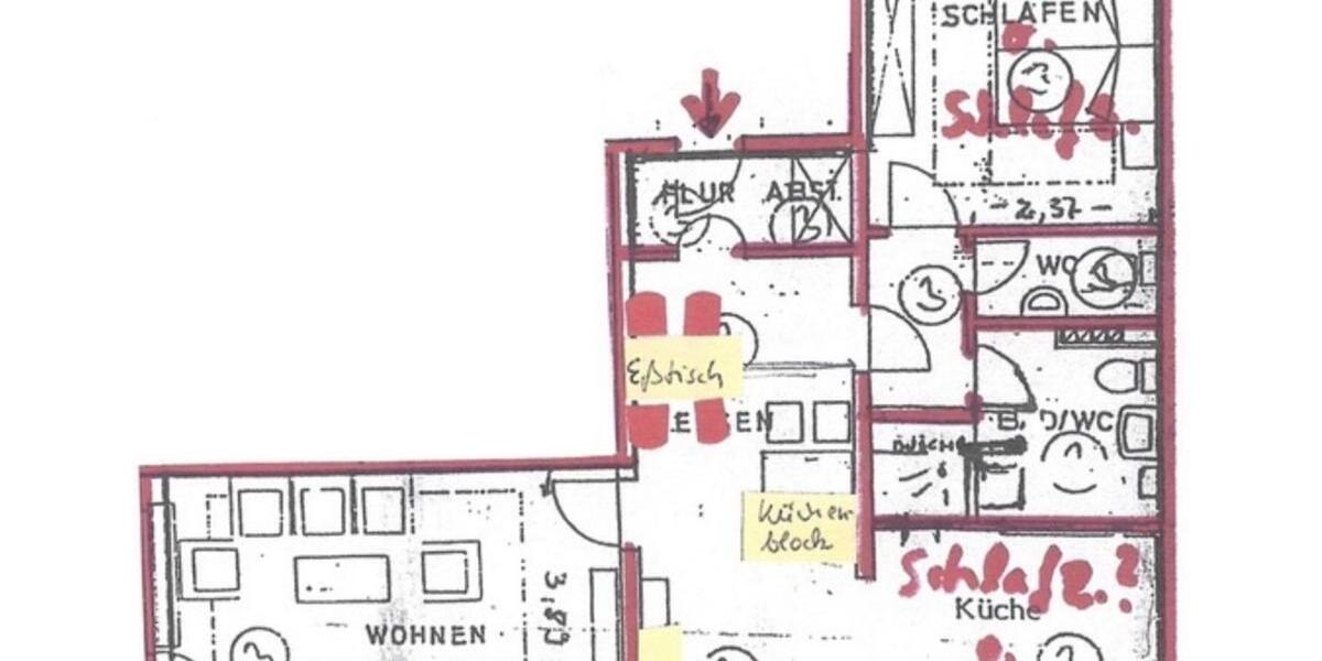 Erdgeschoßwohnung Herne Wanne-Bickern - 2.5 Zimmer, 89 m&sup2;, 139.000&euro; | Angebot:27081294