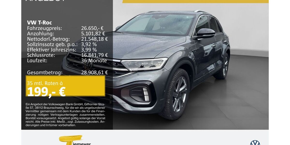 VW T-Roc 51.251 km 26.550 &euro; Recklinghausen 45663