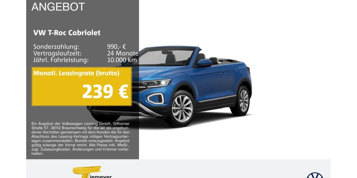 VW T-Roc 7.535 km 28.330 &euro; Bochum 44892