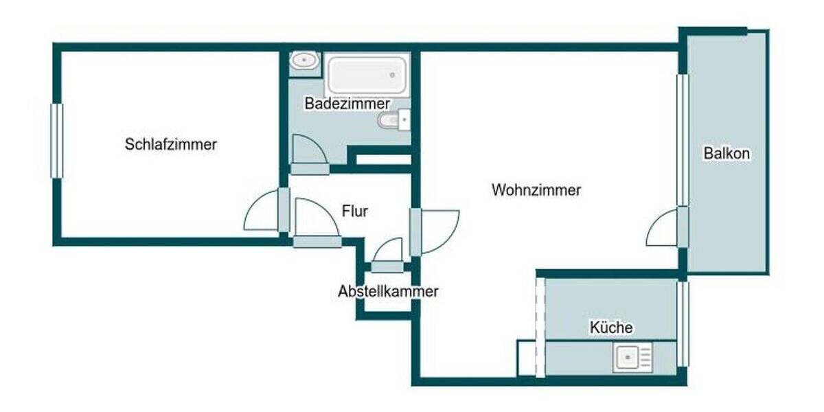 Etagenwohnung Essen Burgaltendorf - 2 Zimmer, 52 m&sup2;, 125.000&euro; | Angebot:26093183