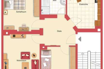 Wohnung Essen Frohnhausen - 3 Zimmer, 87 m&sup2;, 795&euro; | Angebot:26213335