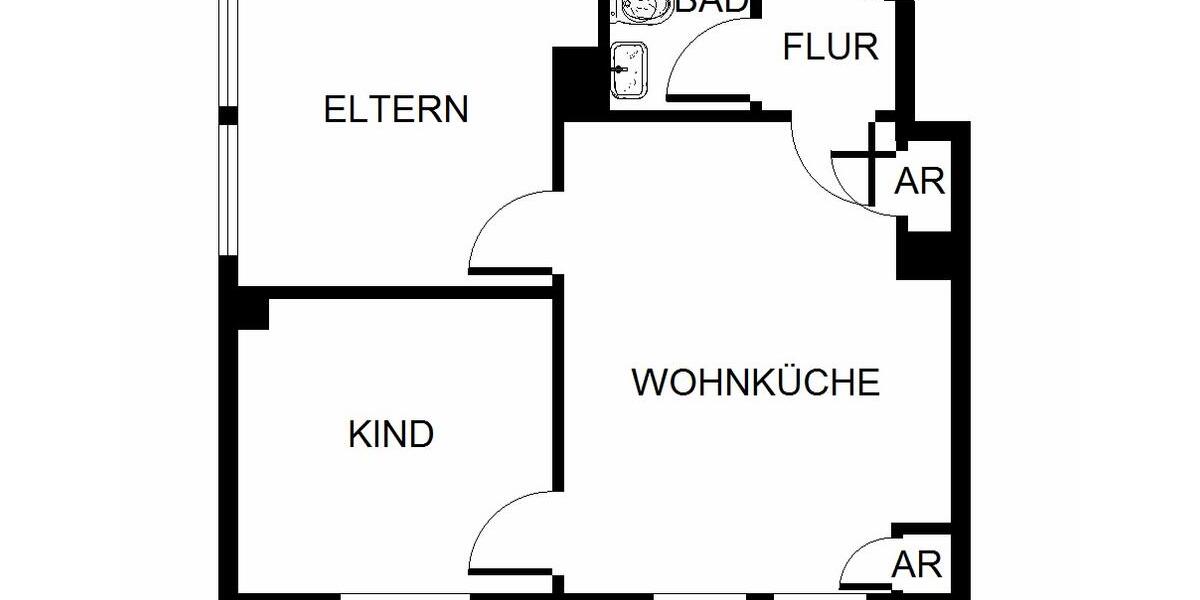 Etagenwohnung Gelsenkirchen Gelsenkirchen-Nord - 3 Zimmer, 52 m&sup2;, 291&euro; | Angebot:24420086