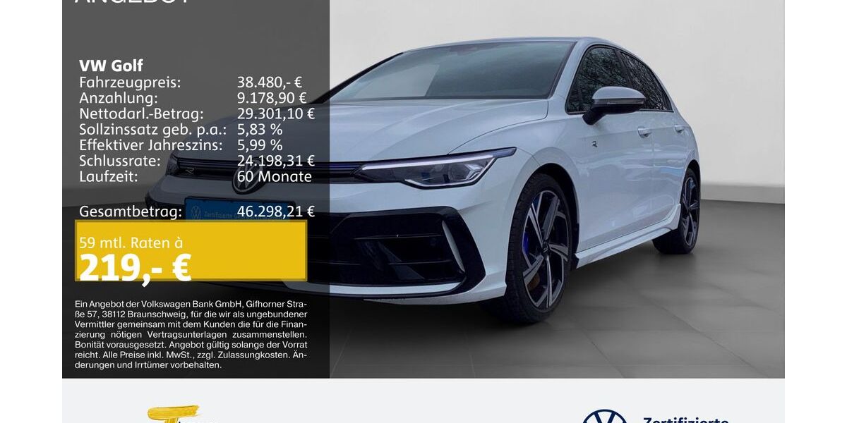 VW Golf 22.880 km 37.980 &euro; Herne 44653