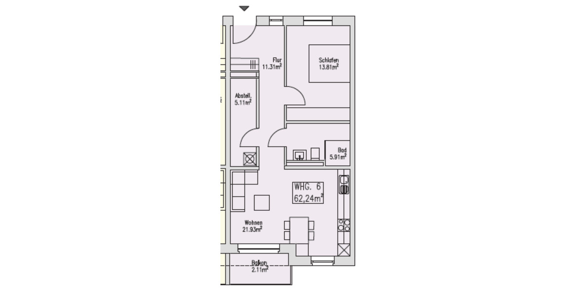 Etagenwohnung Reken - 2 Zimmer, 871&euro; | Angebot:23720348