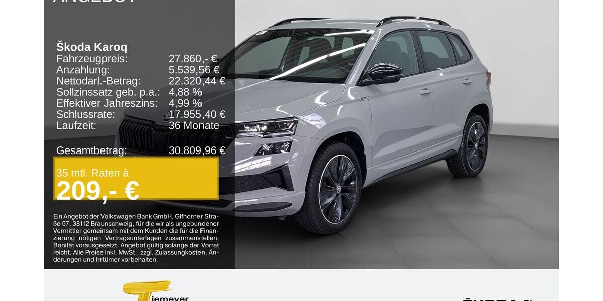 Skoda Karoq 33.058 km 27.860 &euro; Bochum 44809