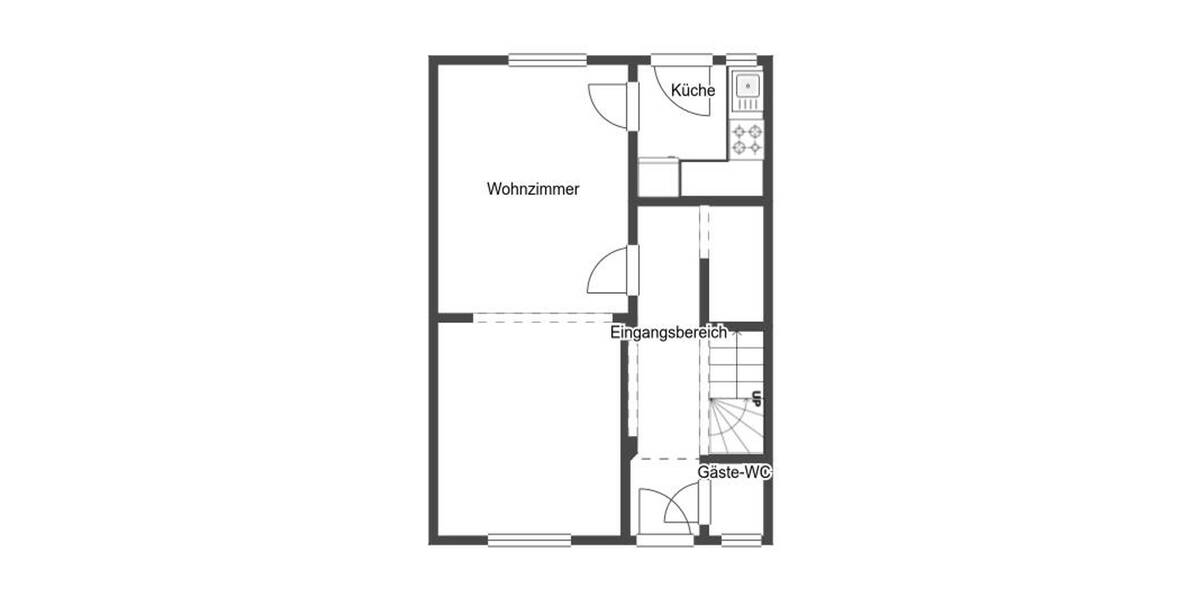 Reihenmittelhaus Dorsten Feldmark - 6 Zimmer, 96 m&sup2;, 179.000&euro; | Angebot:26555845