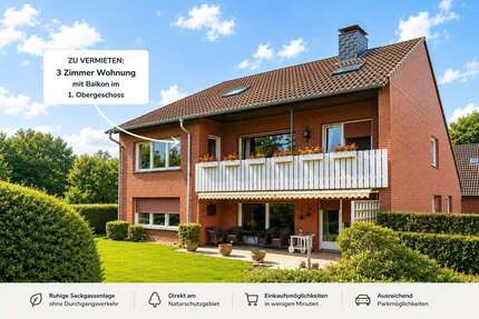Wohnung Oberhausen Biefang - 3 Zimmer, 127 m&sup2;, 1.600&euro; | Angebot:27232884
