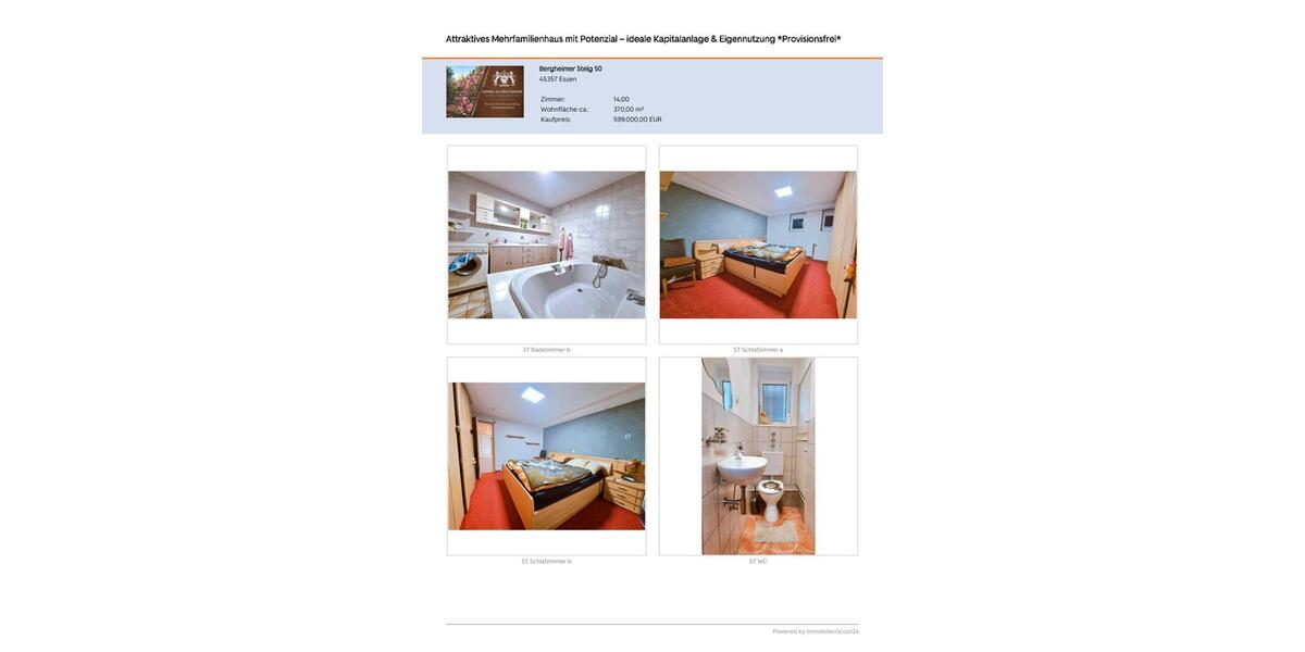 Mehrfamilienhaus, Wohnhaus Essen Stadtbezirk IV - 599.000&euro; | Angebot:26221165