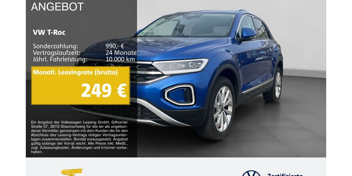 VW T-Roc 6.833 km 30.110 &euro; Marl 45770