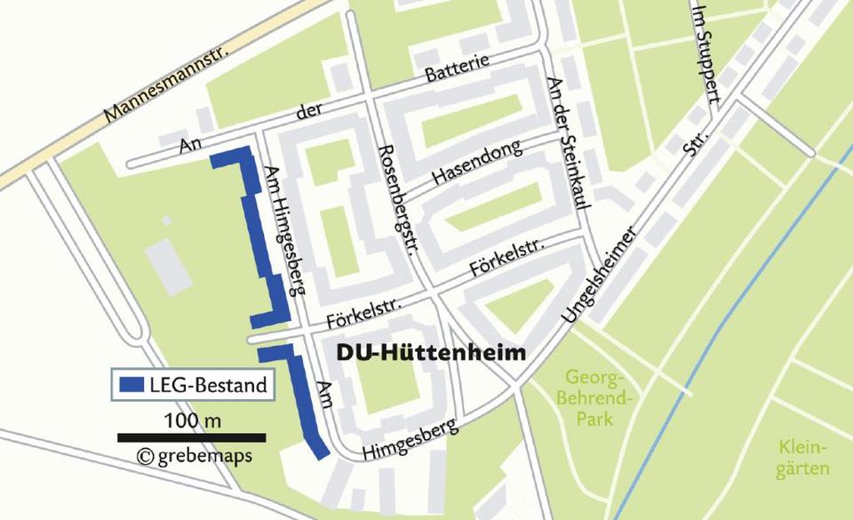 Etagenwohnung Duisburg Huckingen - 2 Zimmer, 53 m&sup2;, 266&euro; | Angebot:25552172