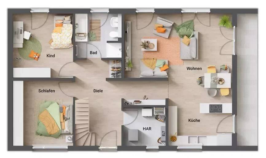 Bungalow Datteln - 3 Zimmer, 100 m&sup2;, 332.210&euro; | Angebot:25728958