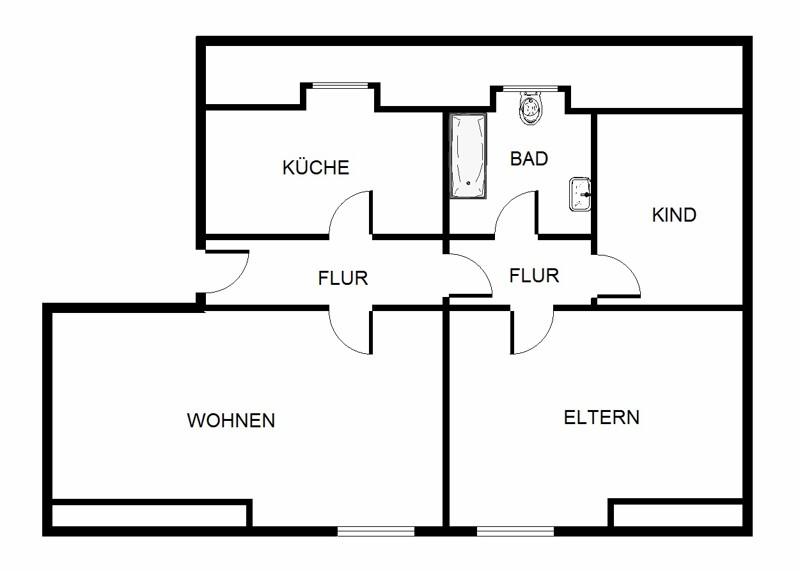 Dachgeschoßwohnung Herten Bertlich - 4.5 Zimmer, 77 m&sup2;, 372&euro; | Angebot:24081275