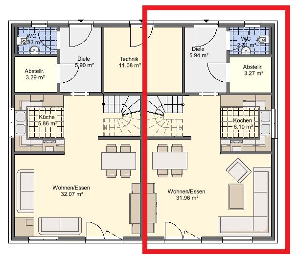 Doppelhaushälfte Gladbeck Alt-Rentfort - 5 Zimmer, 110 m&sup2;, 1.600&euro; | Angebot:26665340